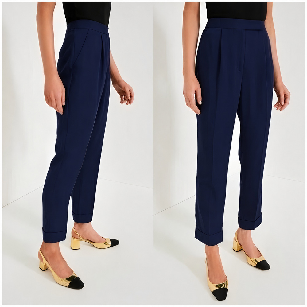 TUCKERNUCK Navy Duncan Pleated Trouser Size 10 NWT Retail $178 Tuckernuck